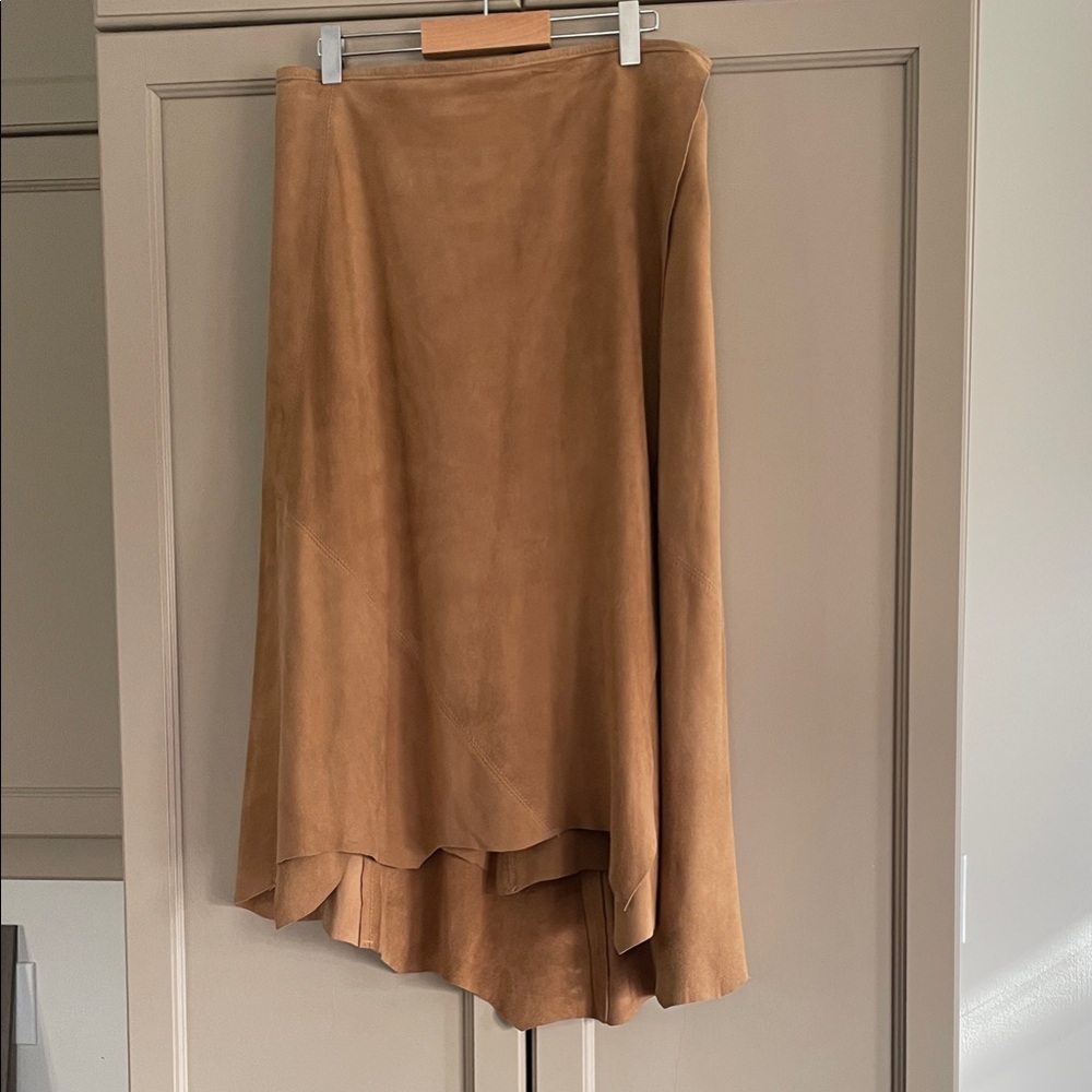 Leather Wrap Around Skirt (like butter)